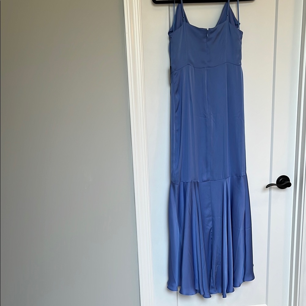 Express Blue Ruffle Dress - Picture 6 of 10